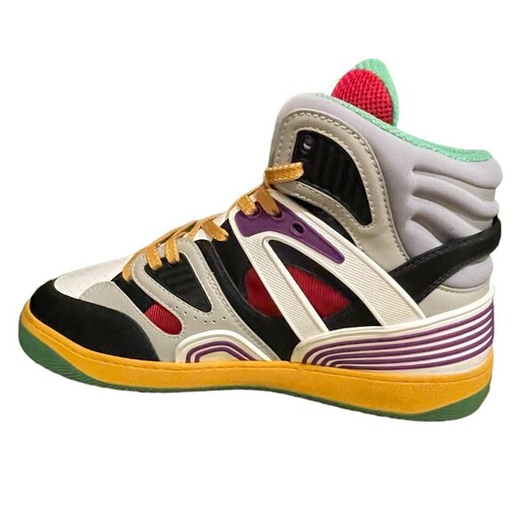 Gucci Other - GUCCI  BASKET  "BLACK DEMETRA" MENS HIGH TOP SNEAKER SHOE, SIZE G 6